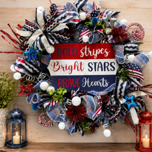 Brave Hearts Patriotic Wreath